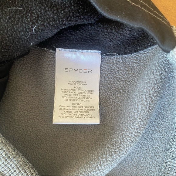 Spyder Kids Bandit Gray and Black Full-Zip Jacket size M (8-10) - Picture 5 of 5